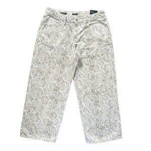 Wild Fable Snake Print Baggy Jeans Size 12 Low Rise Wide Leg Y2K Aesthetic